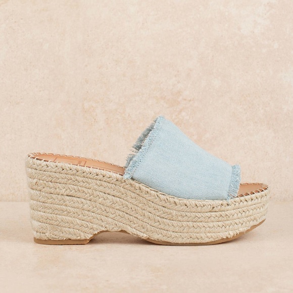 light blue espadrilles
